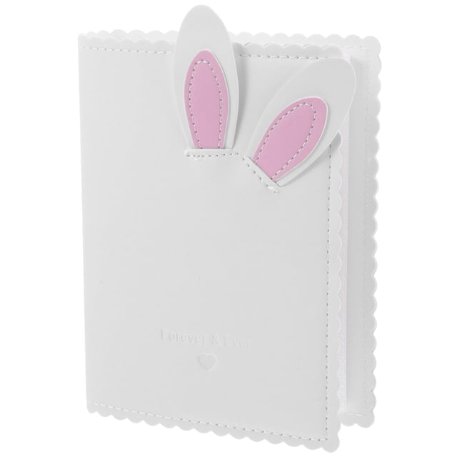 SHISUYAN Cute Mini Photo Album For Kids Girls With Bunny Design Picture Book For Baby Photos Small Card Album For Travel Memories
