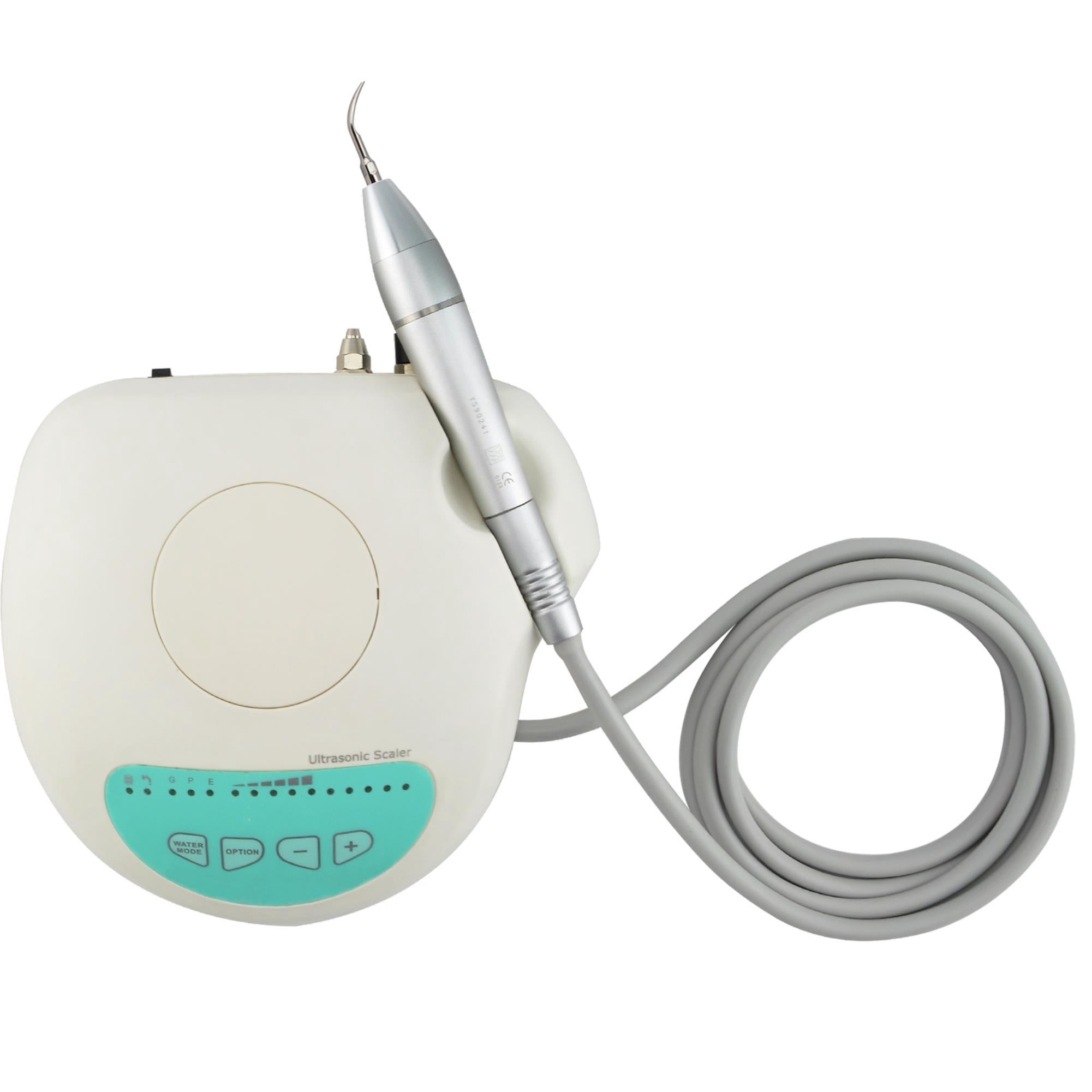 Professional Dental Piezo Ultrasonic Scaler Kit with Fiber Optic LED Handpiece, Self Contained Water Bottle, and Tips for Optimal Oral Care - Ideal for Professional Teeth Scaling on Patients of All