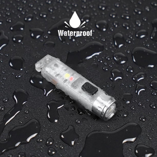 Escalada Mini llavero linterna bolsillo antorcha lámpara USB emergencia senderismo luz (1pc) Ehuebsd Para Estrenar
