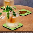 thumbnail image 3 of 3drose, Cute Brown Chicken Dance with Green Background, Set of 4 Coasters - Soft, 3 of 7
