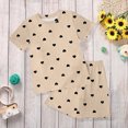 thumbnail image 2 of TOWED22 Infant Summer Clothes 2 Piece Sets Print Shirt Tee + Elastic Waist Shorts Casual Outfits Toddler Girl Clothing(Khaki,3-4 Y), 2 of 6