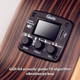 thumbnail image 4 of GUITTO GGP-04 Acoustic Guitar IR Vibration Pickup LCD Display Guitar Pickup with Multiple Classical Guitar IR Tones / Reverb Delay Effects / Precise Tuner Fit for 36-42in Classical and Acous, 4 of 6