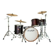 Sawtooth Hickory Series 20" Bass Drum, 4pc Shell Pack, Satin Dark Chocolate