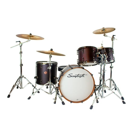 Sawtooth Hickory Series 20" Bass Drum, 4pc Shell Pack, Satin Dark Chocolate