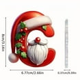 thumbnail image 2 of MXTPOV Santa Hat and Beard Alphabet Christmas Ornaments, Acrylic Hanging Letters Set, Festive Tree Decorations with Loops for Holiday Parties and Home Décor, 2 of 3