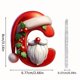 thumbnail image 2 of Seyotauo 2025 Alphabet Ornaments for Christmas Tree, Acrylic Christmas Santa Claus Hat Alphabet Ornaments with White Beard, Red Alphabet Ornaments for Crafting Christmas Tree Decor, 2 of 2