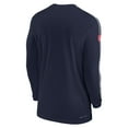 thumbnail image 3 of Men's Nike Navy New England Patriots Sideline Coach UV Performance Long Sleeve T-Shirt, 3 of 3