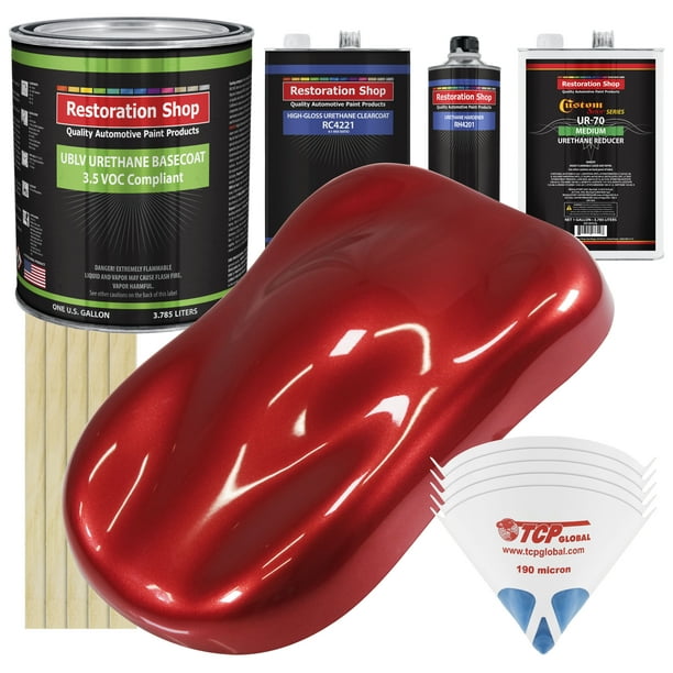 Firethorn Red Pearl Gallon Kit Low VOC URETHANE BASECOAT Car Auto Paint