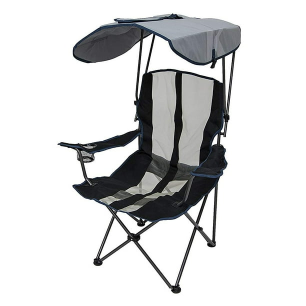 Kelsyus Original Canopy Chair Foldable Chair For Camping Tailgates And Outdoor Events Navy Stripe Walmart Com