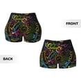 thumbnail image 4 of KLL Color Summer Pattern Workout Shorts for Women Scrunch Short Gym Yoga Running Sport Active Exercise Fitness Shorts, 4 of 8
