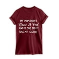 thumbnail image 3 of Honeeladyy Clearance under 10$ My Mom Didn't Raise a Fool Shirt for Teen Girls Funny Novelty Letter Print Family T-Shirt Summer Short Sleeve Casual Tops, 3 of 3