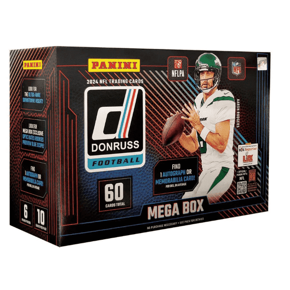 2024 Panini NFL Donruss Football Trading Card Mega Box