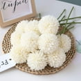 thumbnail image 1 of Ramo de flores artificiales con forma de bola de crisantemo, 10 Uds., regalo para personas importantes, moral gloriosa para el hogar y la boda, 1 of 6