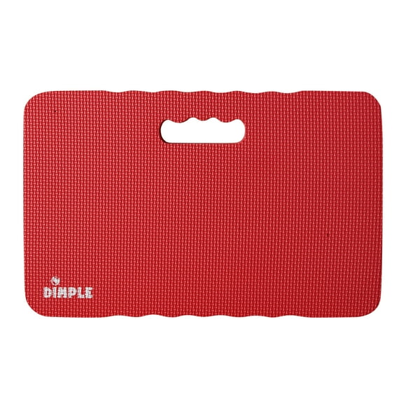 Tapis de Confort Multi-Usage à Haute Densité Dimple en Mousse Épaisse de 1,5 Pouce pour le Jardinage, support de Genou, Genouillère de Bain pour Bébé, Exercice, Tapis de Yoga, Coussins de Jardin (Rouge)