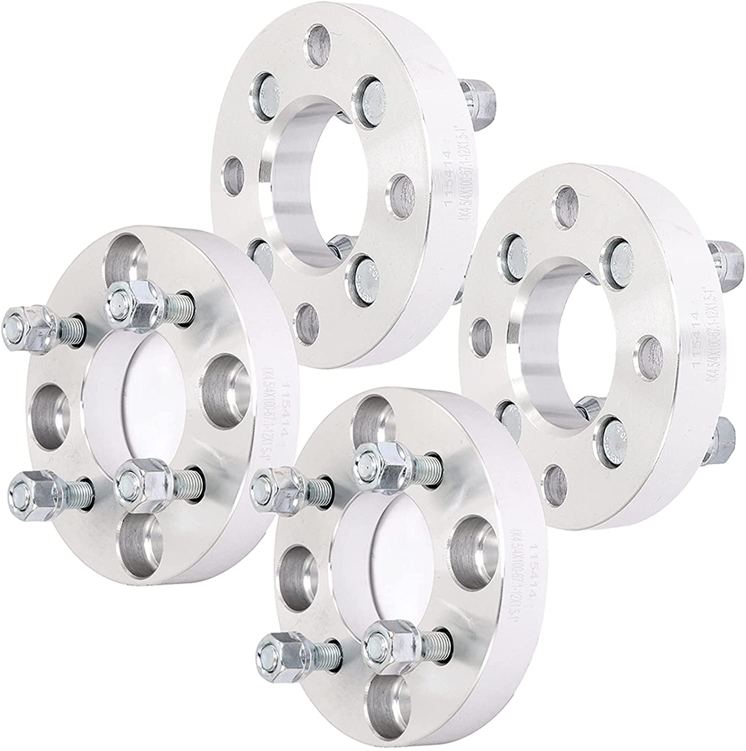 ECCPP 5 lug Hubcentric Wheel Spacers 4x114.3mm 25mm 4x114.3 to 4x114.5 4x4.5 to 5x4.5 66.1mm CB 12x1.25 Studs Fits for Nissan Primera Maxima Cube Axxess Altima 300zx 