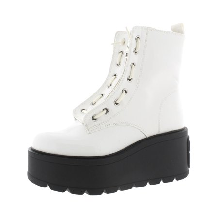

DKNY Womens Harli Laceless Flatform Combat & Lace-up Boots