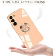 thumbnail image 2 of Compatible for Samsung Galaxy S23 Case with Ring Holder Kickstand [with Magnetic] Soft TPU Shockproof Electroplated Protective Phone Case for Galaxy S23 5G Pink, 2 of 12