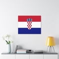 thumbnail image 6 of Croatia Country Flag Canvas Vibrant Wall Art Unframed Home Decor, 6 of 13