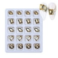 thumbnail image 1 of huanledash 20Pcs/Box Nail Rhinestone Multi Shapes Lustrous Shining Long Lasting 3D Nail Decoration Resin Water Drop Heart Nail Art Rhinestones Kit Craft Supplies, 1 of 7