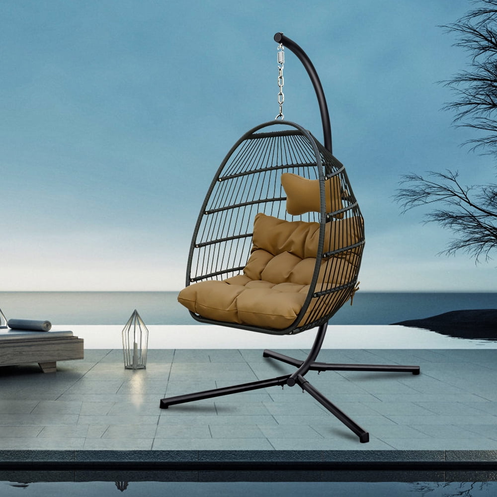 Creatice Egg Chair Swing With Stand with Simple Decor