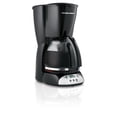 thumbnail image 1 of Hamilton Beach Cafetera programable de 12 tazas Hamilton Beach, jarra de vidrio, negro y plateado, 4 Hamilton Beach NA, 1 of 6