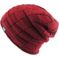 thumbnail image 3 of Thick Box Knit Slouch Beanie Sherpa Fleece Lined, 3 of 6