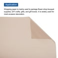 thumbnail image 4 of Unique Bargains Flower Wrapping Fog Paper 22.8x22.8 Inch Waterproof Floral Wrapping Paper Dark Pink 10 Pcs, 4 of 7