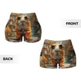 thumbnail image 3 of Sikiie Valley Meditating Guinea Pig Print Workout Shorts Women Scrunch Butt Gym Shorts Seamless High Waist Tummy Control Yoga Biker Athletic Shorts, 3 of 5