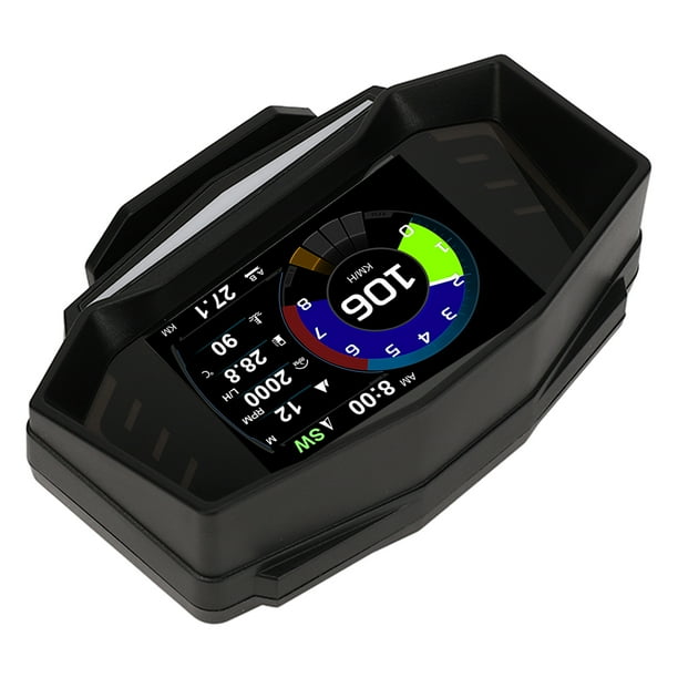 Velocímetro GPS, Alarma De Exceso De Velocidad, Medidor De Pendiente, Velocidad Del Motor, Pantalla LCD, Multifunción, Temperatura Del Agua, OBD II, Pantalla HUD Para Coche ANGGREK Otros