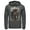 Charcoal Heather, variant on Men's Justice League Hero Artistic Poster Pull Over Hoodie Black X Large