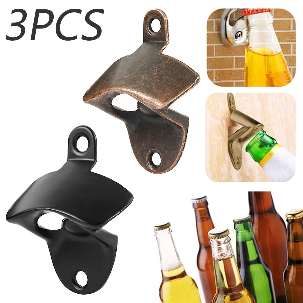 Vintage Bronze Wall Opener Mounted Wine Beer Bottle Accessories Bar Cap K6X4 Vintage Bronze Wall Opener Mounted Wine Beer Bottle Accessories Bar Cap K6X4