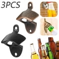 thumbnail image 3 of Muyoka Abrebotellas de cerveza Bebidas montadas en la pared Tapa de hierro Cocina Barra de herramientas de metal Óxido de vino Muyoka Hogar, 3 of 7
