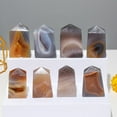 thumbnail image 3 of Abbracc Natural Agate Point Home Decoration Collection Geode Gemstone 50-70g, 3 of 9