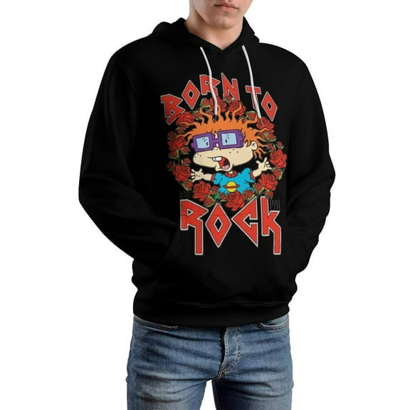Men's Hoodie Rugrats Pullover Hooded Sweatshirts Novelty Unisex Graphic Fleece Hoodies With Pocket S