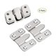 thumbnail image 1 of Gancho para marco de fotos, soporte de montaje empotrado para conector de muebles, soporte de pared de metal resistente para fijar cuadros, cuadros o espejos (5 pares), 1 of 1
