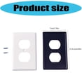 thumbnail image 4 of MOMOJIA Easy installs Plastic Outlet Cover Plate Childproof Strong Designing Outlet Cases, 4 of 10