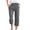 A1 Dark Gray, variant on Lightweight Capris for Women with Pockets Straight Leg Linen Trousers Women Summer Capris Linen Blend Pants Elastic Waist Pant Muslin Pants for Women Work Trousers Cotton Linen Trousers