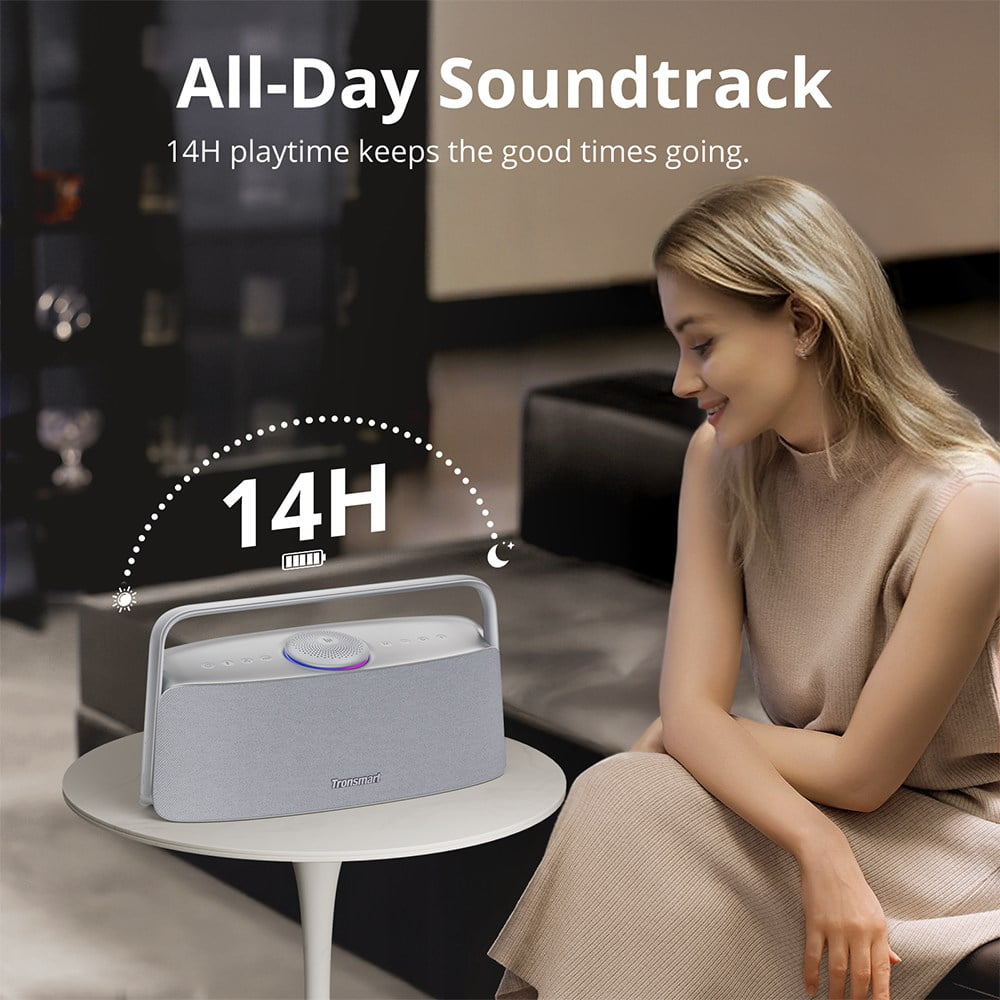 Tronsmart 80W Home Audio Bluetooth Speaker, Immersive Spatial Audio, Hi-Res Wireless Sound, 14 Hours Playtime, 2.2.1 Super Acoustic System, Perfect for Home Theater