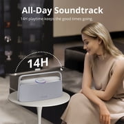 Home Speaker – 80W 2.2.1 Acoustic System, Immersive Spatial Audio, LDAC Hi-Res Sound & 14 Hours of Battery Life (Cool Grey) Tronsmart Fitune X30