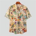 thumbnail image 3 of Camisas de hombre con linternas rojas, camisas holgadas e informales de manga corta, camisetas de moda urbana para niño, camisas hawaianas, ropa vintage para hombre, 3 of 5