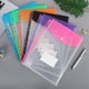 thumbnail image 4 of Xiao Hua 12 sobres de plástico, adecuados para carpetas de 3/4/11 agujeros, bolsa de almacenamiento de archivos expandible con cierres a presión y etiquetas, bolsa de archivo vertical tamaño A4,, 4 of 5