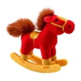 thumbnail image 1 of Fiocias Rocking Horse Animal Stuffed Animal Cushion Ornament Decor Simulation Softness Functional Suitable for Collection Living Room Office Bedroom Dec red, 1 of 8
