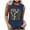 Navy, variant on Women's Summer Tank Tops Trendy Flower Printed Crew Neck Sleeveless Shirts Casual Loose Fit Blouses Beach Tees (XL, Gray 3)