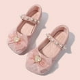 thumbnail image 5 of Paokuoon Little Kids PU Leather Wedding Princess Dress Shoes Toddler Girls Bowknot Mary Jane Flats, 5 of 9