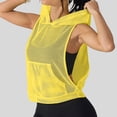 thumbnail image 5 of Uootdi Active Tops for Women Mesh Hoodie Sleeveless Vests Soft Comfy Relaxed Fit Workout Gym Fashion Blouses Gift, 5 of 8