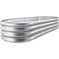thumbnail image 1 of Galvanized Raised Garden Bed Kit Galvanized Planter Raised Garden Boxes Outdoor Oval Large Metal Raised Garden Beds for Vegetables\u\u, 1 of 6