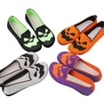 thumbnail image 4 of CHICVOMEY Womens Lightweight Halloween Slip On Loafers Cute Ghost Pumpkin Pattern Knitted Comfortable Spooky Flats Soft Breathable Casual Shoes for Women, 4 of 5