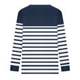 thumbnail image 4 of Women's Button Down Cardigan Sweaters Long Sleeve Graphic Printed Soft Cotton Casual Fall Spring Outerwear (2XL, Navy 02), 4 of 5