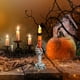 thumbnail image 4 of Adornos de Halloween: Velas, Candelabros, Manos de Esqueleto y Fantasmas | Resina Naranja, 21,5 X 6 Cm | Funciona con Pilas | Decoración para El Hogar (1 Unidad), 4 of 6