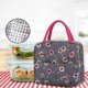 thumbnail image 5 of Bolsas de almuerzo reutilizables con aislamiento, bolsa de picnic con cremallera, contenedor de almuerzo, contenedores de comida para viajes de trabajo con bolsillo frontal para mujeres y niñas (fla, 5 of 5